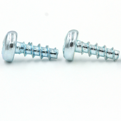 Blue Zinc Stainless Steel Phillips Round Pan Head Self-tapping Thread Forming Screw for Plastic