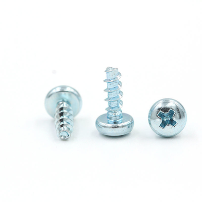 Blue Zinc Stainless Steel Phillips Round Pan Head Self-tapping Thread Forming Screw for Plastic