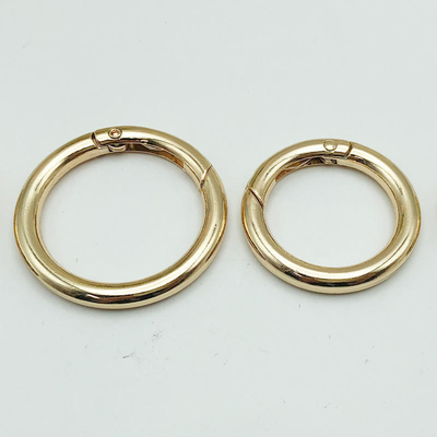 Metal Zinc Alloy Spring Buckle Open Ring Key Chain for DIY Jewelry Hanging Accessory