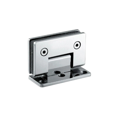 OEM CNC Hardware Parts Brass Polished Single Side Shower Hinge with Stainless Steel