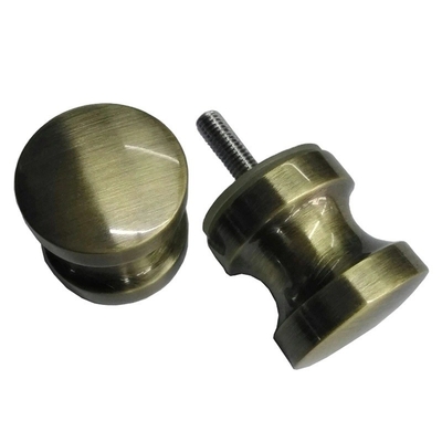 Powder Coating Double-Sided Brass Bathroom Shower Glass Handle for Precision Hardware