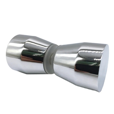 Powder Coating Double-Sided Brass Bathroom Shower Glass Handle for Precision Hardware