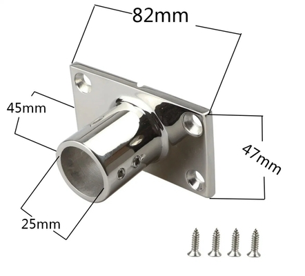 OEM CNC Hardware Parts Stainless Steel Guide Base with Rectangular Base Accessories