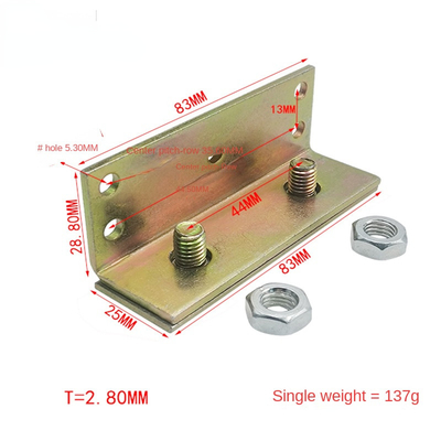 Specifications 83 * 24 * 2.8 mm Set of Eight Iron Hinge Hardware Accessories for Bed