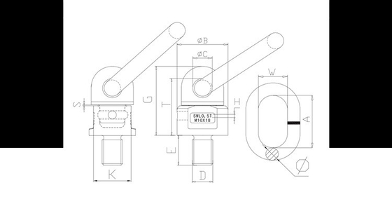 Upgrade Your Rigging with 5.3T Forged D Ring Rigging Hardware without Spring Optional
