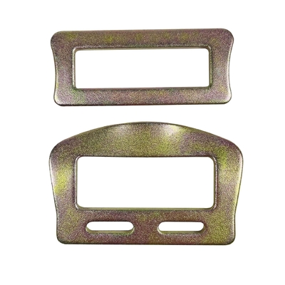 Black Zinc Plated Steel Rectangular Slide Buckle for Safety Belt Accessories