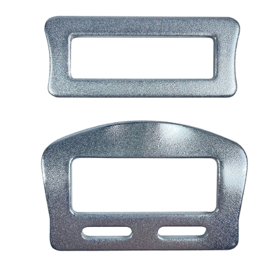 Black Zinc Plated Steel Rectangular Slide Buckle for Safety Belt Accessories