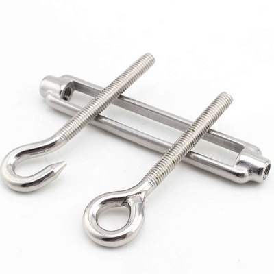 High Polished Stainless Steel European Type Eye and Hook Open Body Turnbuckle for Marine