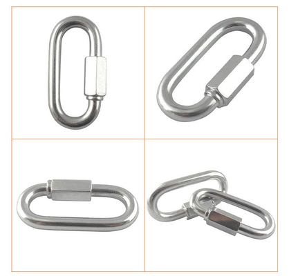 4mm 5mm 6mm Galvanized Oval Quick Link for Rigging Hardware Acceptable OEM