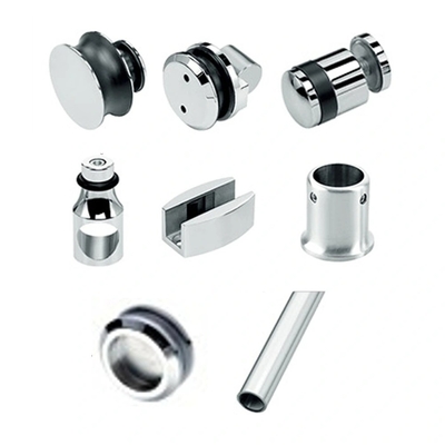 OEM CNC Hardware Parts Cabinets Stainless Steel Frameless Sliding Glass Shower Doors