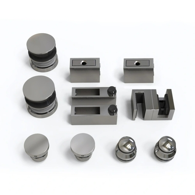 OEM CNC Hardware Parts Cabinets Stainless Steel Frameless Sliding Glass Shower Doors