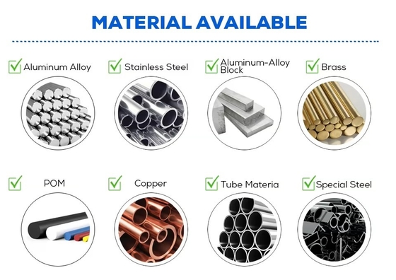CNC Machining Equipment for Customized Plain and Anodized Stainless Steel Aluminum Parts