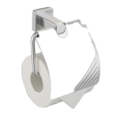 Stainless Steel Bathroom Accessories Set with Perforated Installation and Seven Pieces