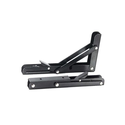 Powder Coated Triangular Support Frame Wall Mounting Hanging Shelf for Computer Table