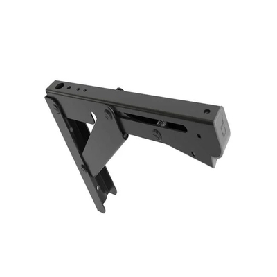 Powder Coated Triangular Support Frame Wall Mounting Hanging Shelf for Computer Table