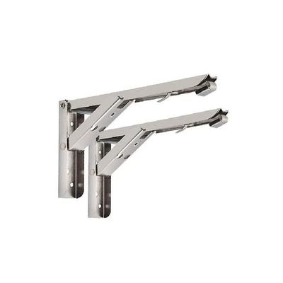Powder Coated Triangular Support Frame Wall Mounting Hanging Shelf for Computer Table
