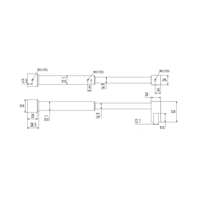 Flexible Shower Room Hardware Pole Frame Precision Stainless Steel Stamping Products