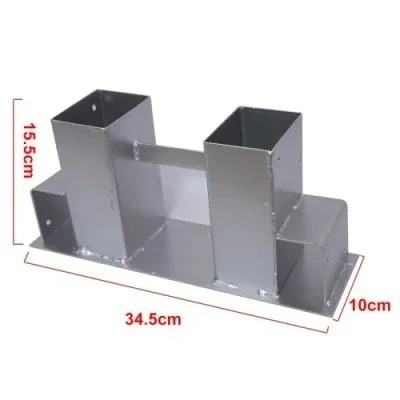 Precision Hardware Products Galvanized Steel Fence Post Anchorage Screws with Plating