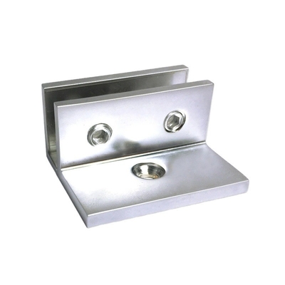 OEM CNC Hardware Parts F-Shaped Glass Panel Clamp with and Stainless Steel Material