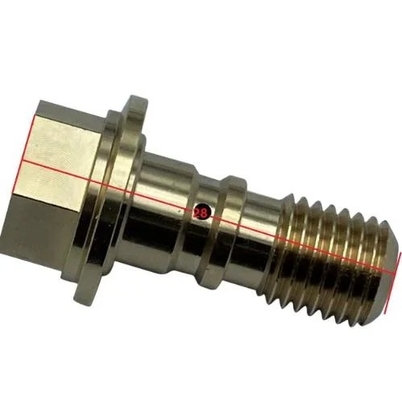 OEM CNC Hardware Components Customized Machined Brass Connectors with Stamping Process