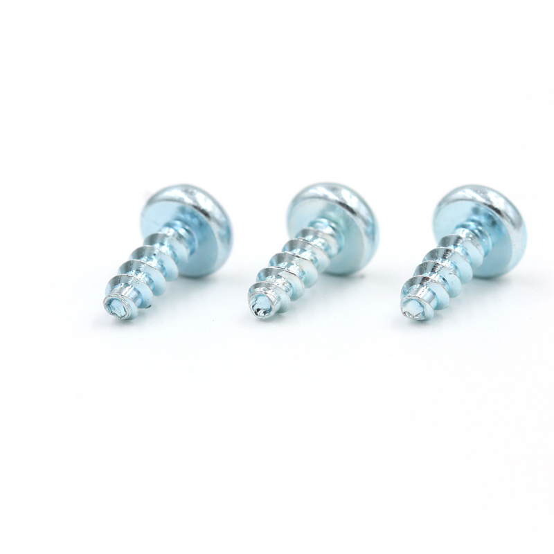 Blue Zinc Stainless Steel Phillips Round Pan Head Self-tapping Thread Forming Screw for Plastic