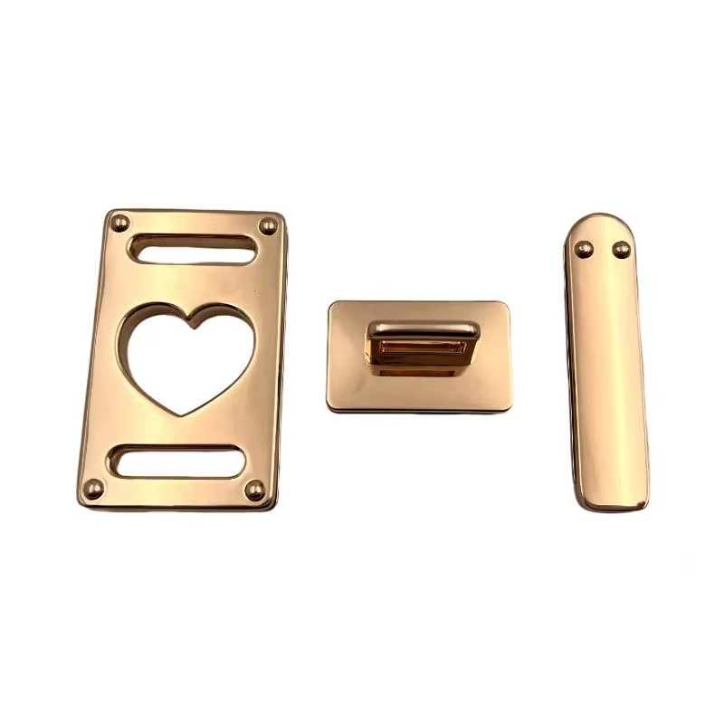 XS-231---004, J6611 Press Handbag Lock Hardware with Push and Turn Metal Lock