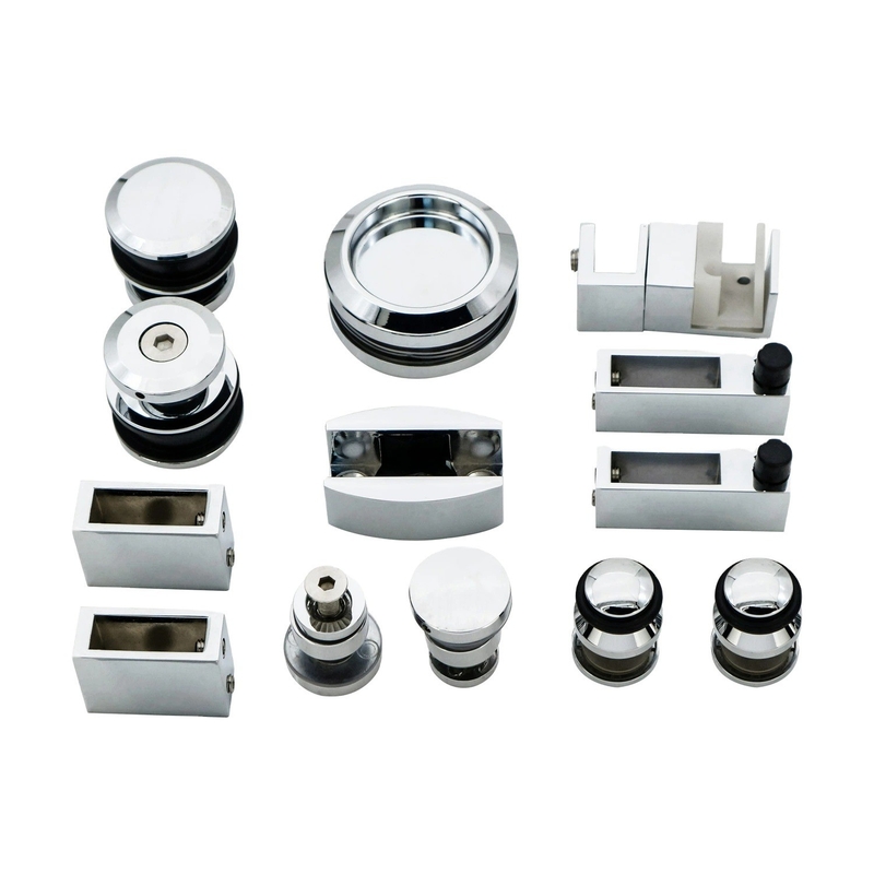 Customized Frameless Glass Push-Pull Shower Door Roller Hardware for OEM CNC Process