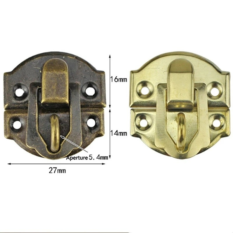 Custom Antique Metal Locks Curved Buckle Corner Locks for Stamping and Powder Coating