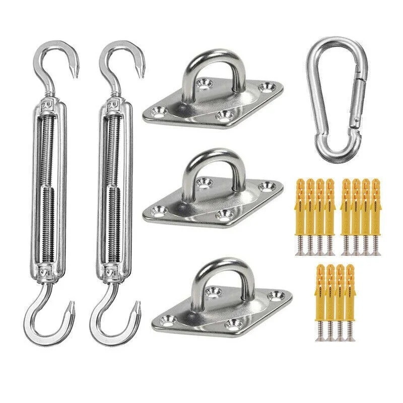 OEM CNC Hardware Parts Stainless Steel Eye Plate Mounting Buckle And Spinner Hardware Kit