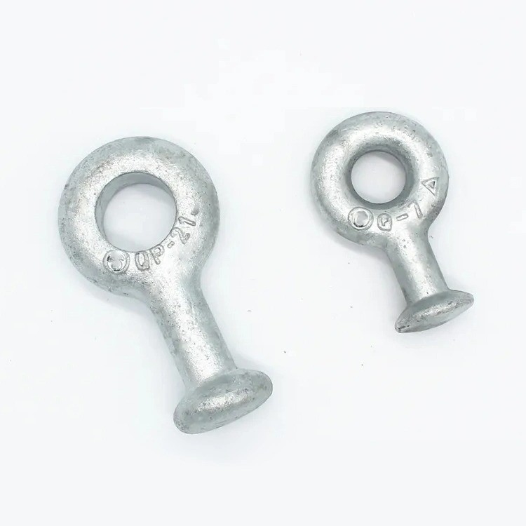OEM CNC Hardware Parts Stamping Process Galvanized Carbon Steel Ball Eye for Pole Wire