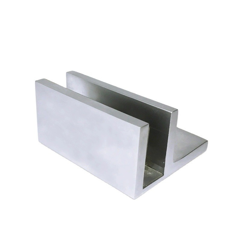 OEM CNC Hardware Parts F-Shaped Glass Panel Clamp with and Stainless Steel Material